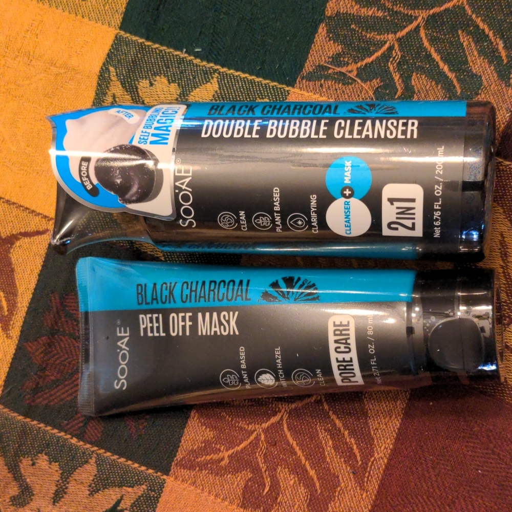 Soo'ae cleanser and peel off mask